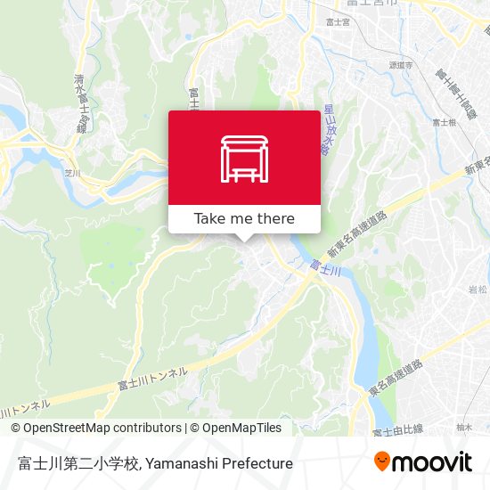 富士川第二小学校 map