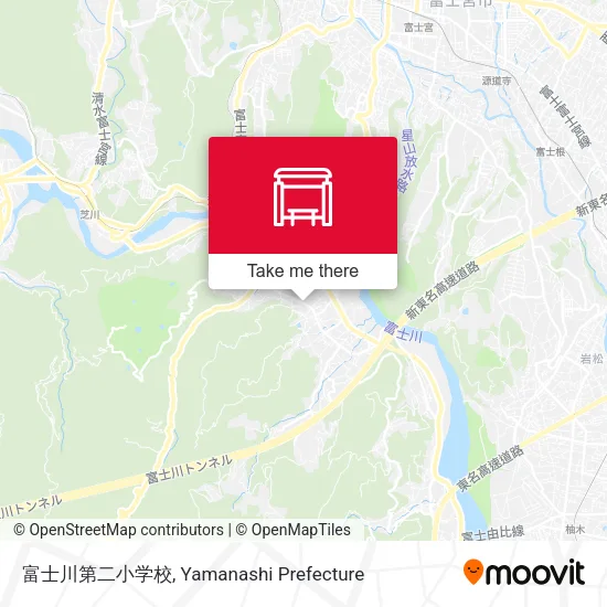 富士川第二小学校 map
