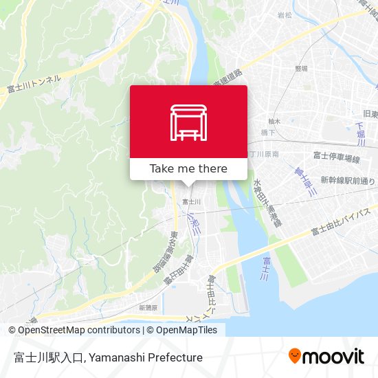 富士川駅入口 map