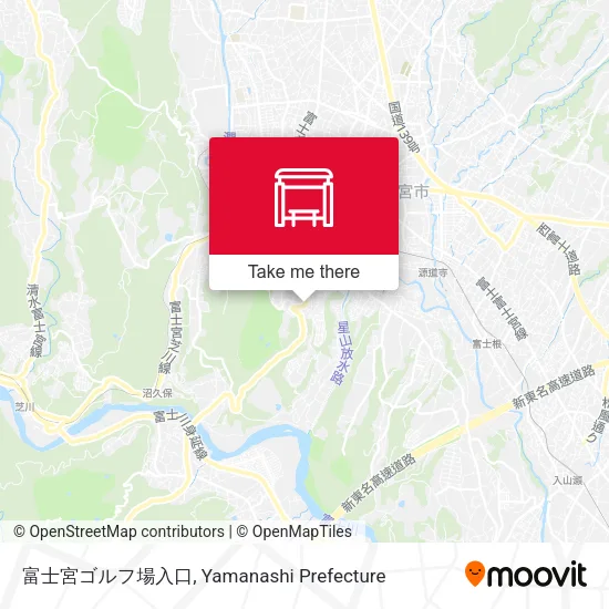 富士宮ゴルフ場入口 map