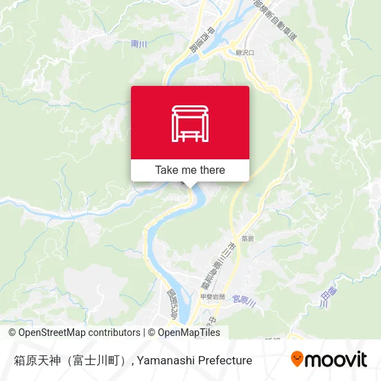 箱原天神（富士川町） map