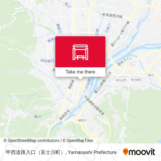 甲西道路入口（富士川町） map