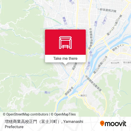 増穂商業高校正門（富士川町） map