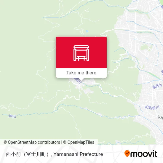 西小前（富士川町） map