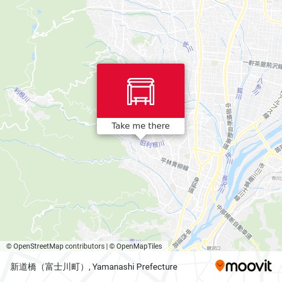 新道橋（富士川町） map
