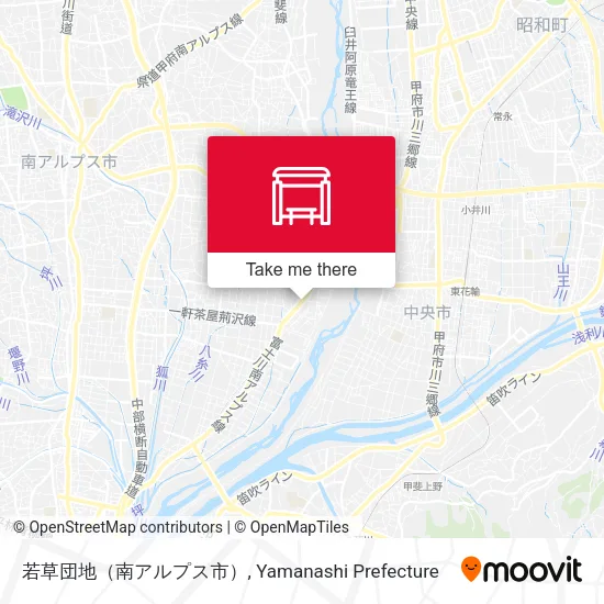若草団地（南アルプス市） map