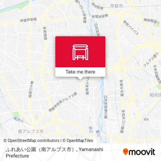 ふれあい公園（南アルプス市） map