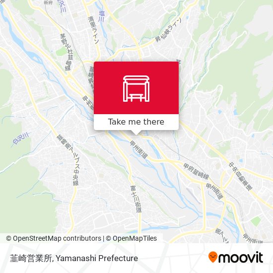 韮崎営業所 map