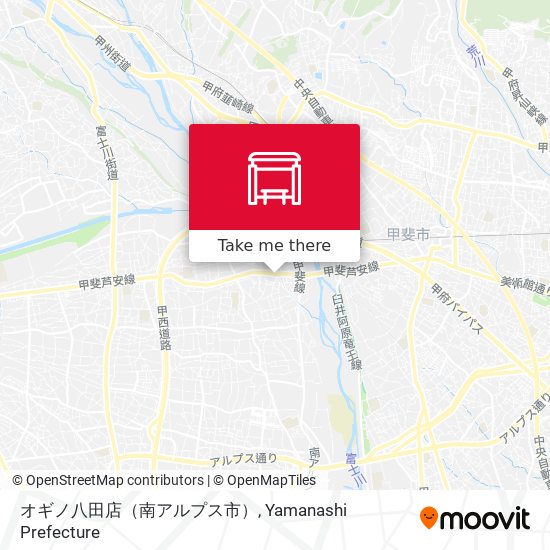 オギノ八田店（南アルプス市） map