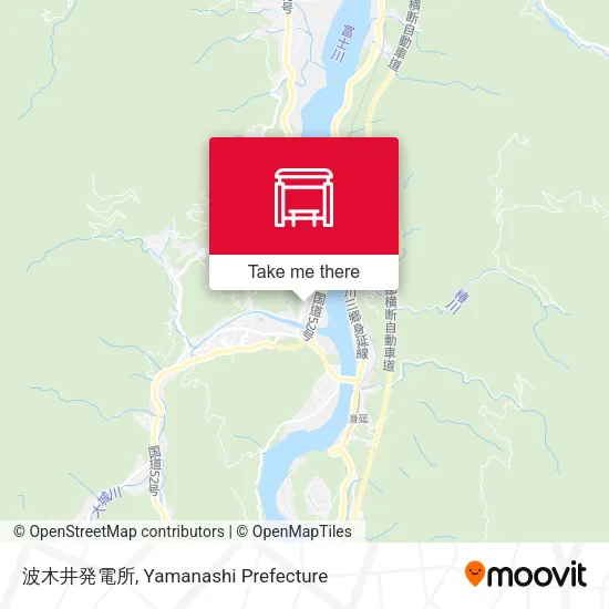 波木井発電所 map