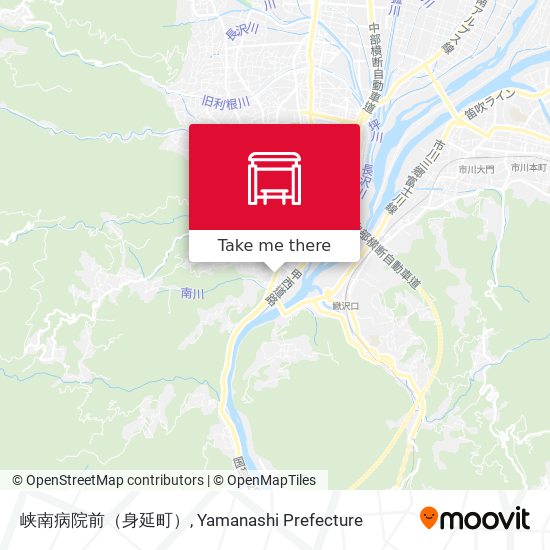 峡南病院前（身延町） map