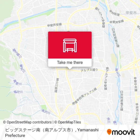 ビッグステージ南（南アルプス市） map