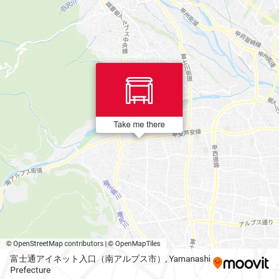 富士通アイネット入口（南アルプス市） map