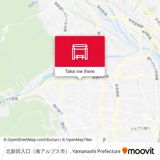 北新田入口（南アルプス市） map