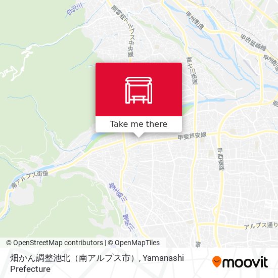 畑かん調整池北（南アルプス市） map