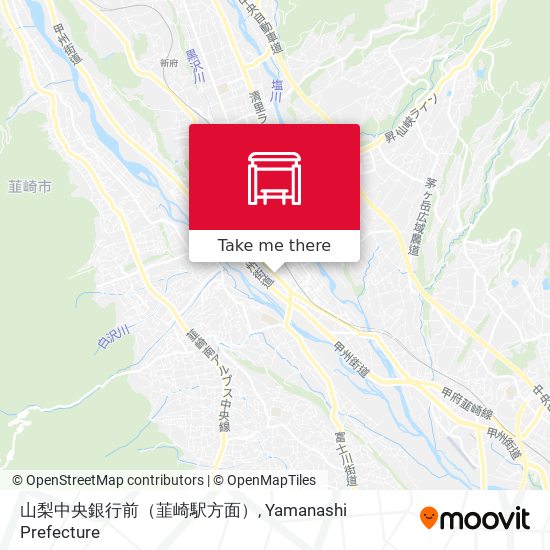 山梨中央銀行前（韮崎駅方面） map