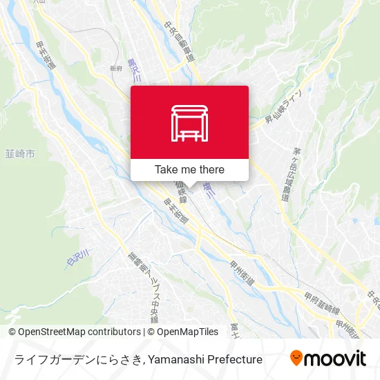 ライフガーデンにらさき map