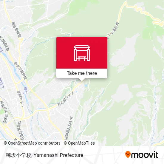 穂坂小学校 map