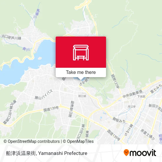 船津浜温泉街 map
