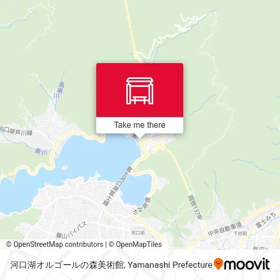河口湖オルゴールの森美術館 map