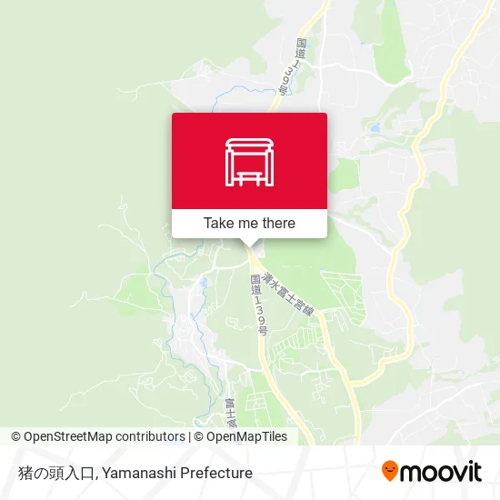 猪の頭入口 map