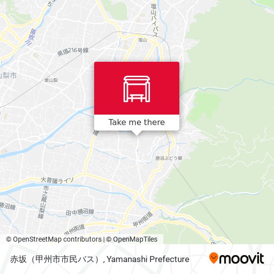 赤坂（甲州市市民バス） map