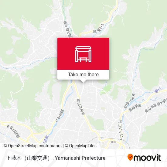 下藤木（山梨交通） map