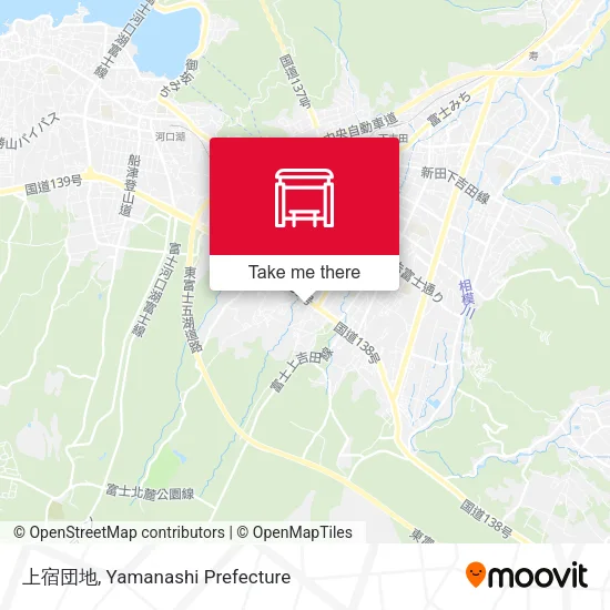 上宿団地 map