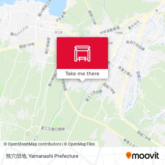 熊穴団地 map