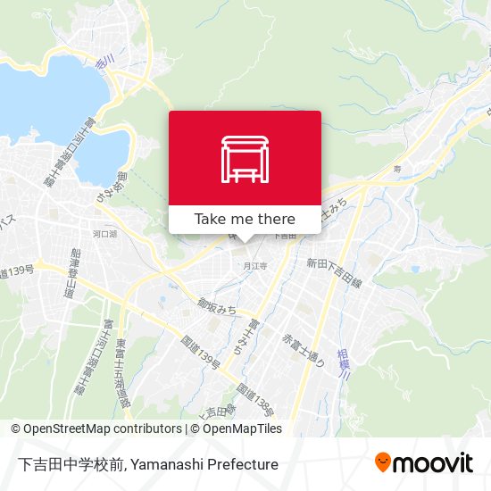 下吉田中学校前 map