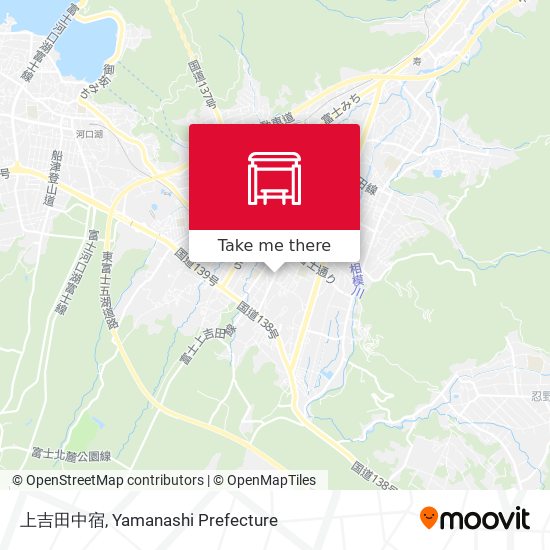 上吉田中宿 map