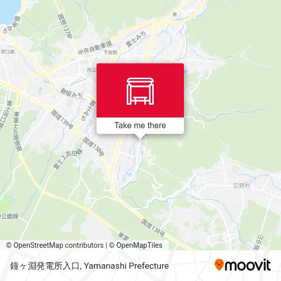 鐘ヶ淵発電所入口 map