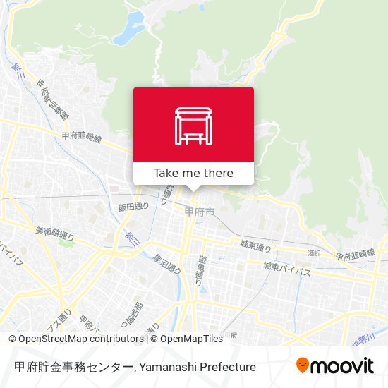 甲府貯金事務センター map