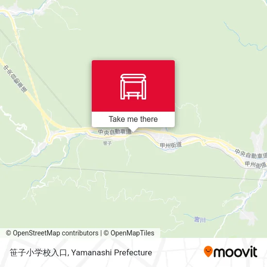 笹子小学校入口 map