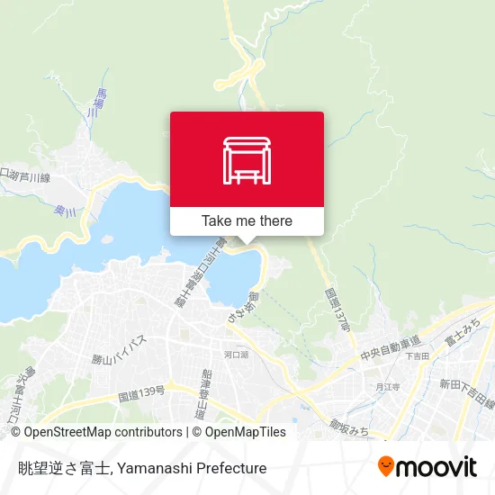 眺望逆さ富士 map