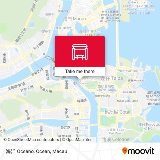 海洋 Oceano, Ocean map