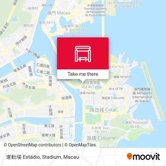 運動場 Estádio, Stadium map