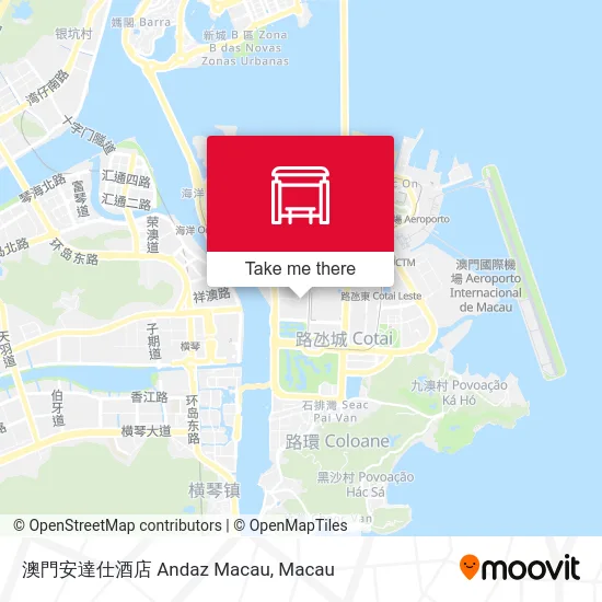 澳門安達仕酒店 Andaz Macau地圖