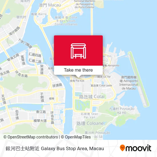 銀河巴士站附近 Galaxy Bus Stop Area地圖