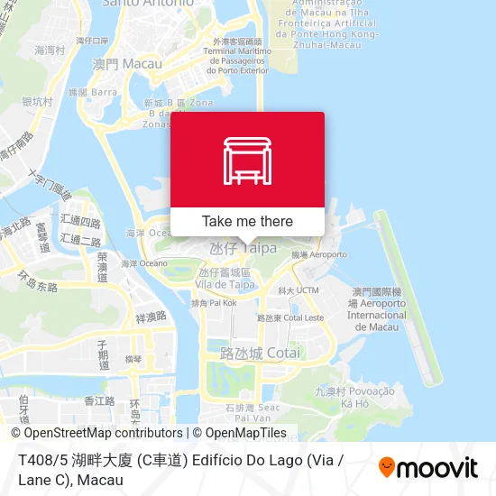 T408 / 5 湖畔大廈 (C車道) Edifício Do Lago (Via / Lane C)地圖