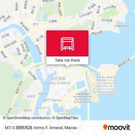 M7/3 關閘馬路 Istmo F. Amaral地圖