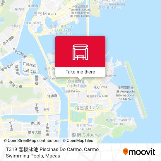 T319 嘉模泳池 Piscinas Do Carmo, Carmo Swimming Pools地圖