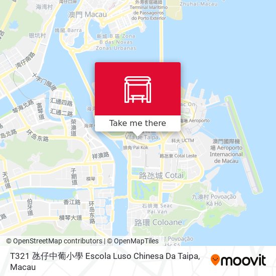 T321 氹仔中葡小學 Escola Luso Chinesa Da Taipa map