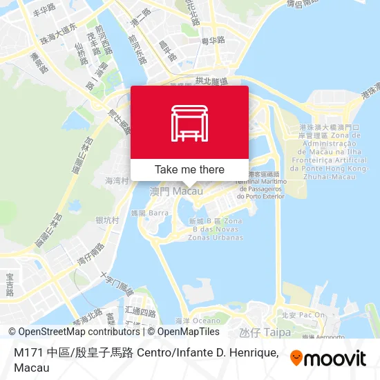 M171 中區 / 殷皇子馬路 Centro / Infante D. Henrique地圖