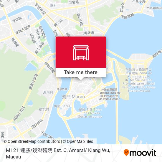 M121 連勝 / 鏡湖醫院 Est. C. Amaral/ Kiang Wu map