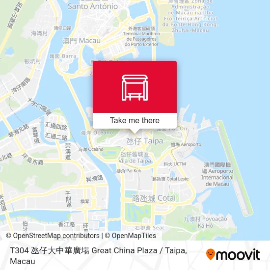 T304 氹仔大中華廣場 Great China Plaza / Taipa map