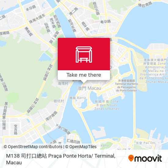 M138 司打口總站 Praça Ponte Horta/ Terminal map