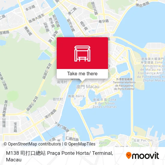M138 司打口總站 Praça Ponte Horta/ Terminal地圖