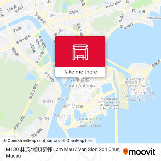 M130 林茂 / 運順新邨 Lam Mau / Van Sion Son Chun map