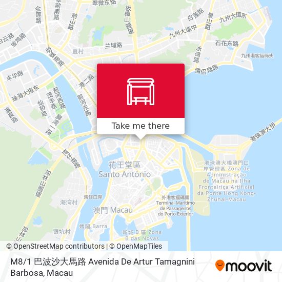 M8 / 1 巴波沙大馬路 Avenida De Artur Tamagnini Barbosa map